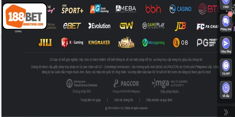 Giấy phép hoạt động của 188BET GEOTrust đảm bảo hợp pháp