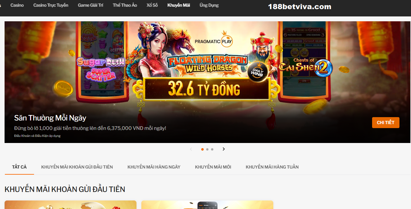 Chương trình khuyến mãi có mặt tại 188bet